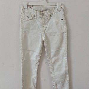 True Religion white denim jeans